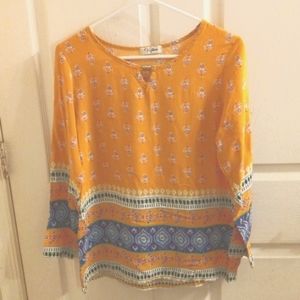 Victoria by Victoria Beckman Medium Boho Blouse Tunic Top